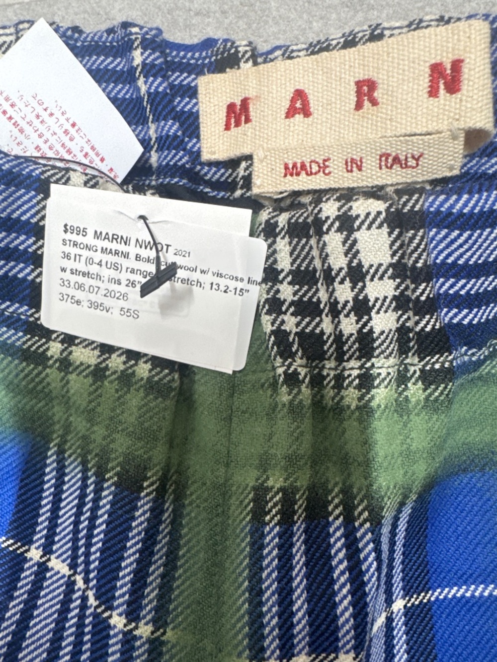 Marni Made in Italy pants $995 retail